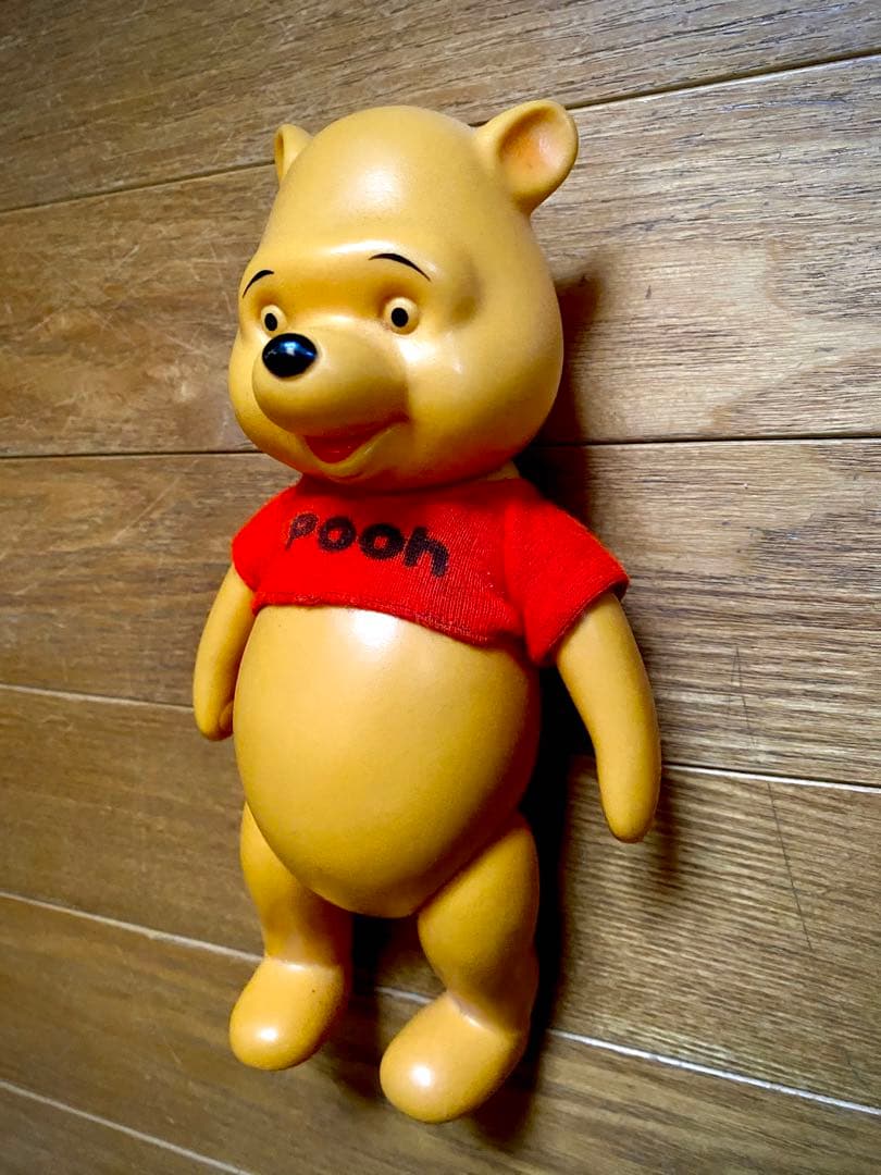 貴重！ビンテージプーさん ソフビ日本製、ディズニーソフビ