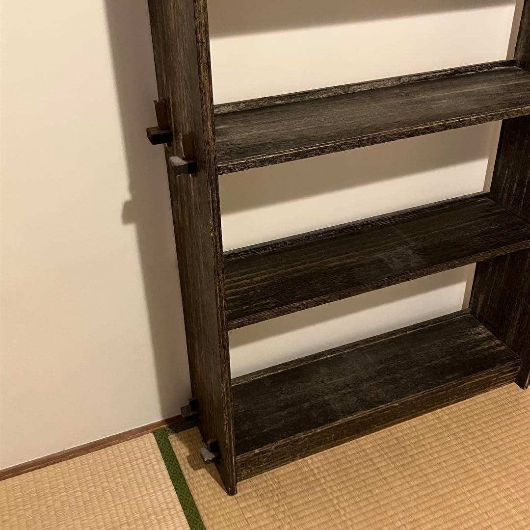 楔棚 本棚 5段 古家具 和家具 ヴィンテージ アンティーク 昭和 レトロ