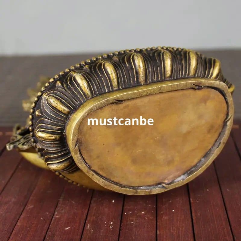 仏教美術 仏像 文殊普賢四臂観音 小仏像 銅製 銅器