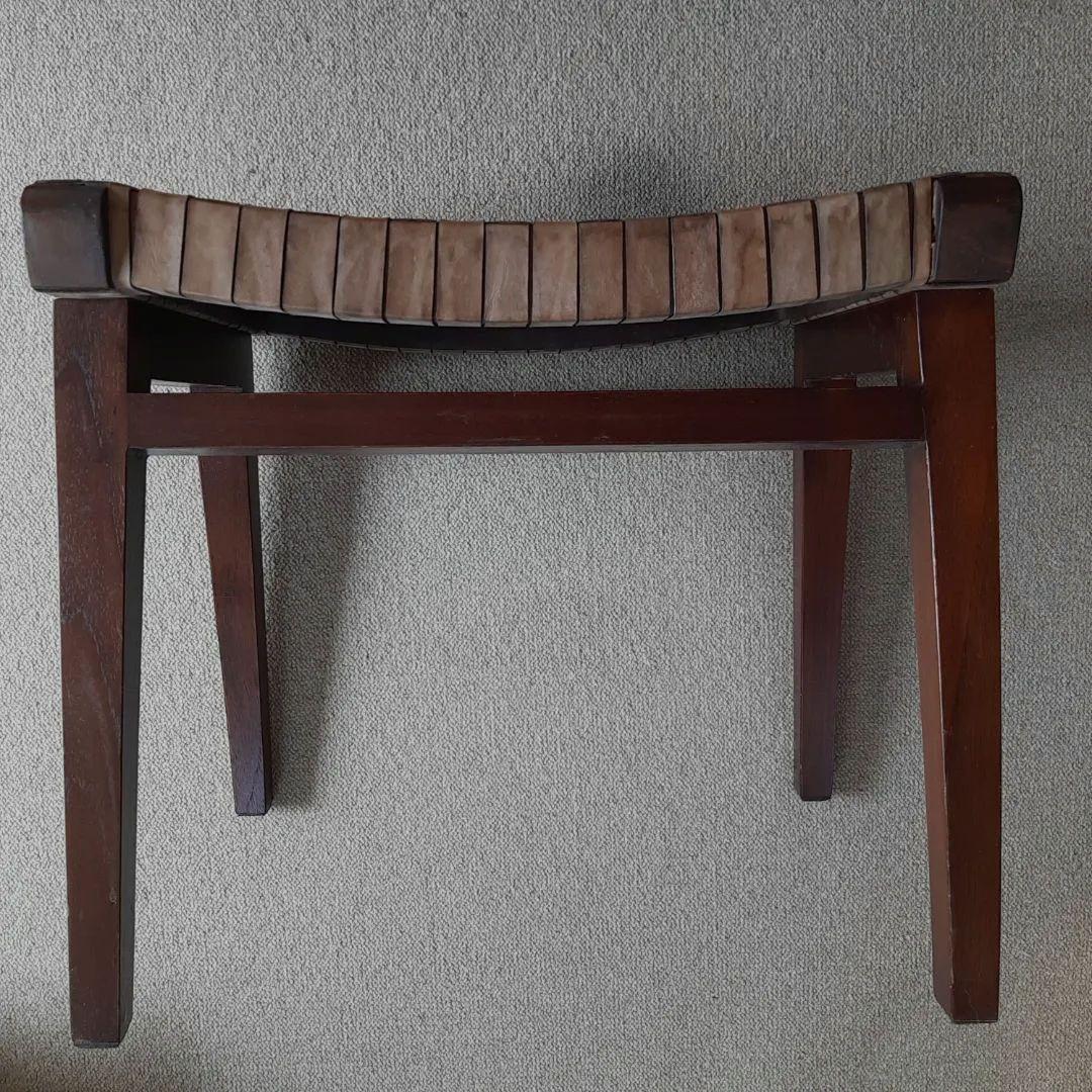 本革スツール～Woven leather stool～