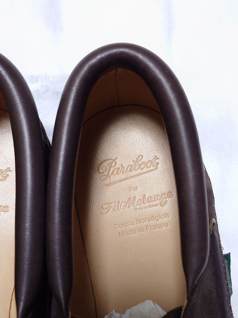 パラブーツ Paraboot FilMelange別注 シメイ サイズUK7.5