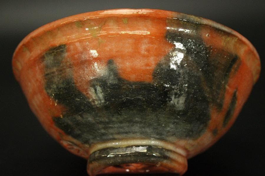 茶道具 赤楽鳴台 茶碗 金銀一双 抹茶碗 和楽造 共箱 927