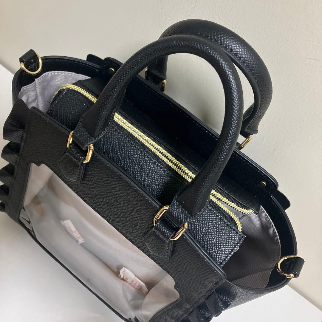 アンドチュエット 推し事バッグ ぬいぐるみバッグ　ブラック