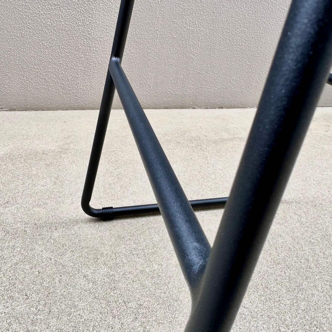 カナデモノ ハイスツール 曲木 オーク ナチュラル スチール脚 カウンターチェア