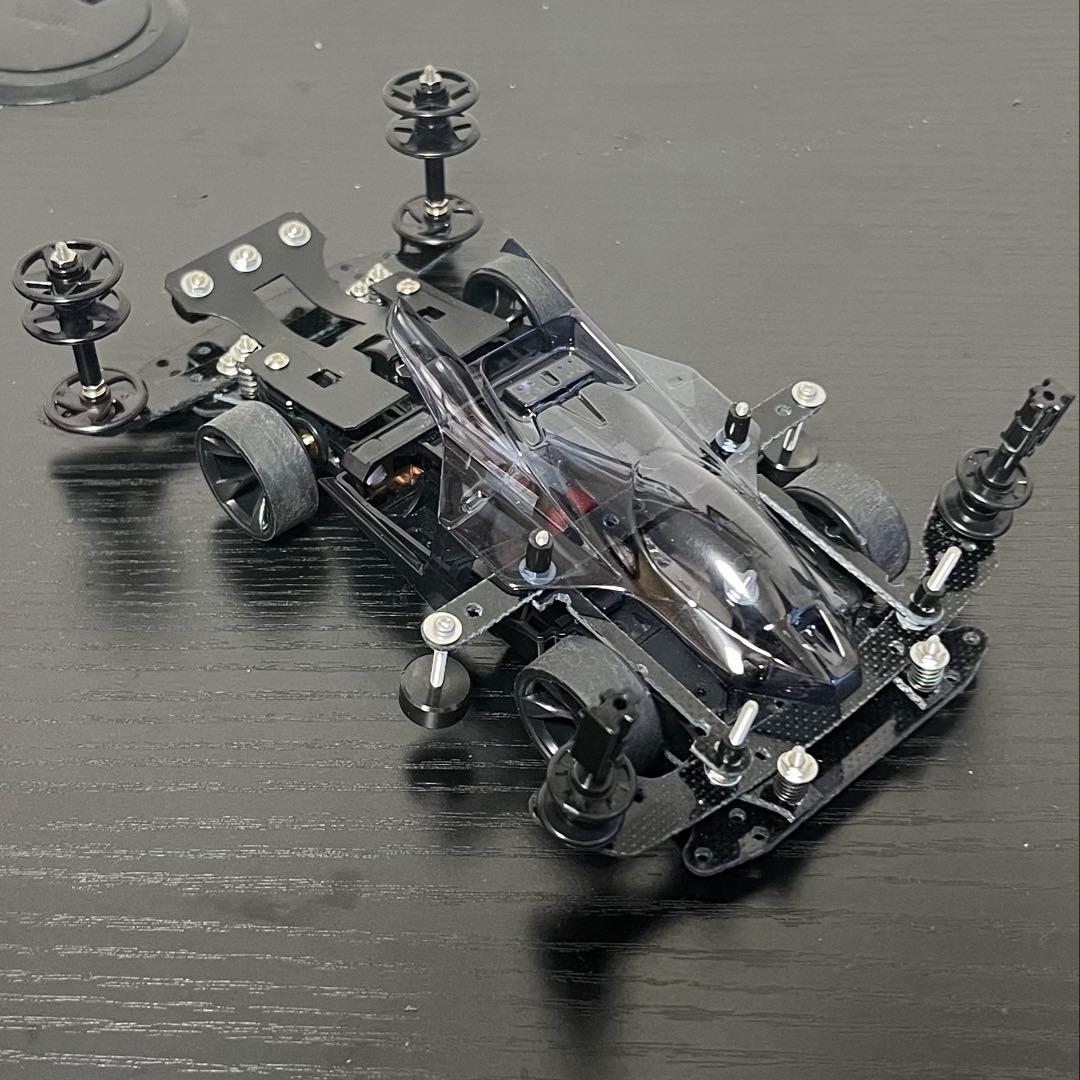 ミニ四駆 MSフレキ サンダーショット スモーク ATバンパー 提灯 ブラック