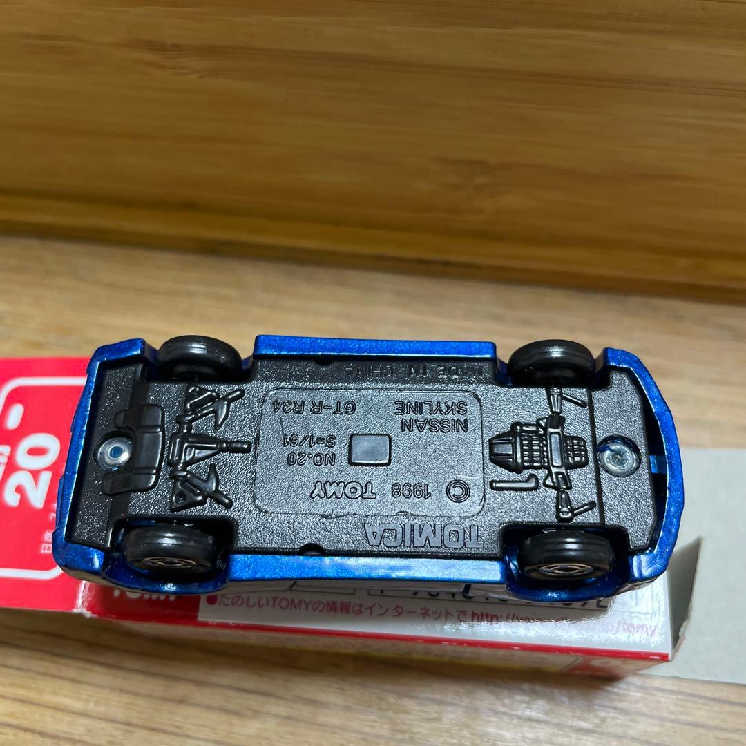 エアクール 特注 トミカ 日産 スカイライン gt-r ミニカー r34