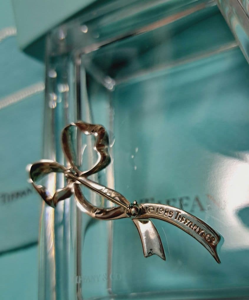 ティファニー リボン ヴィンテージ ブローチ