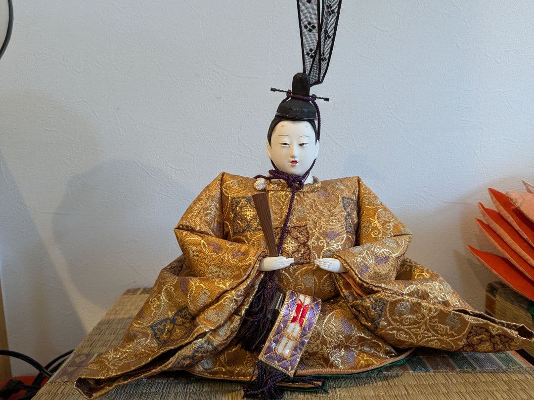 ひな人形　島津　お雛様、お内裏様、屏風、ぼんぼり