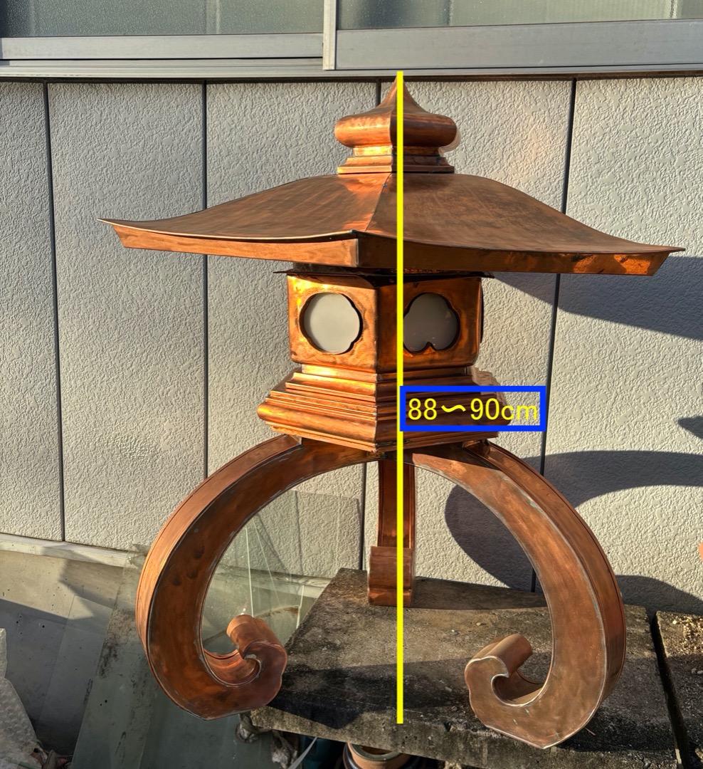 値下げします。 金灯籠　銅製　オリジナル製作品