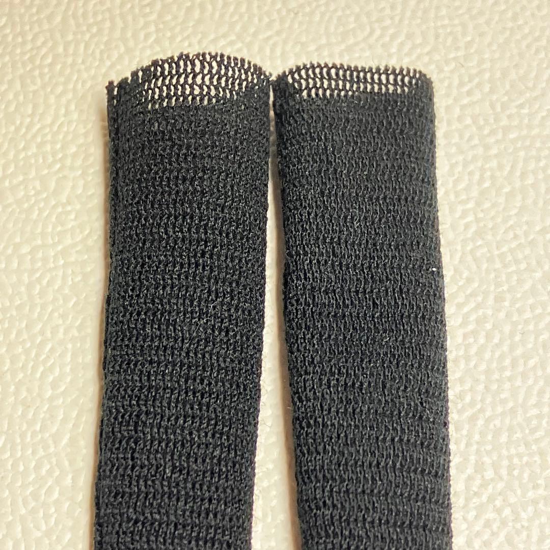 〈1〉リカちゃんサイズ/タイツ風 メッシュ ブラックハンドメイド