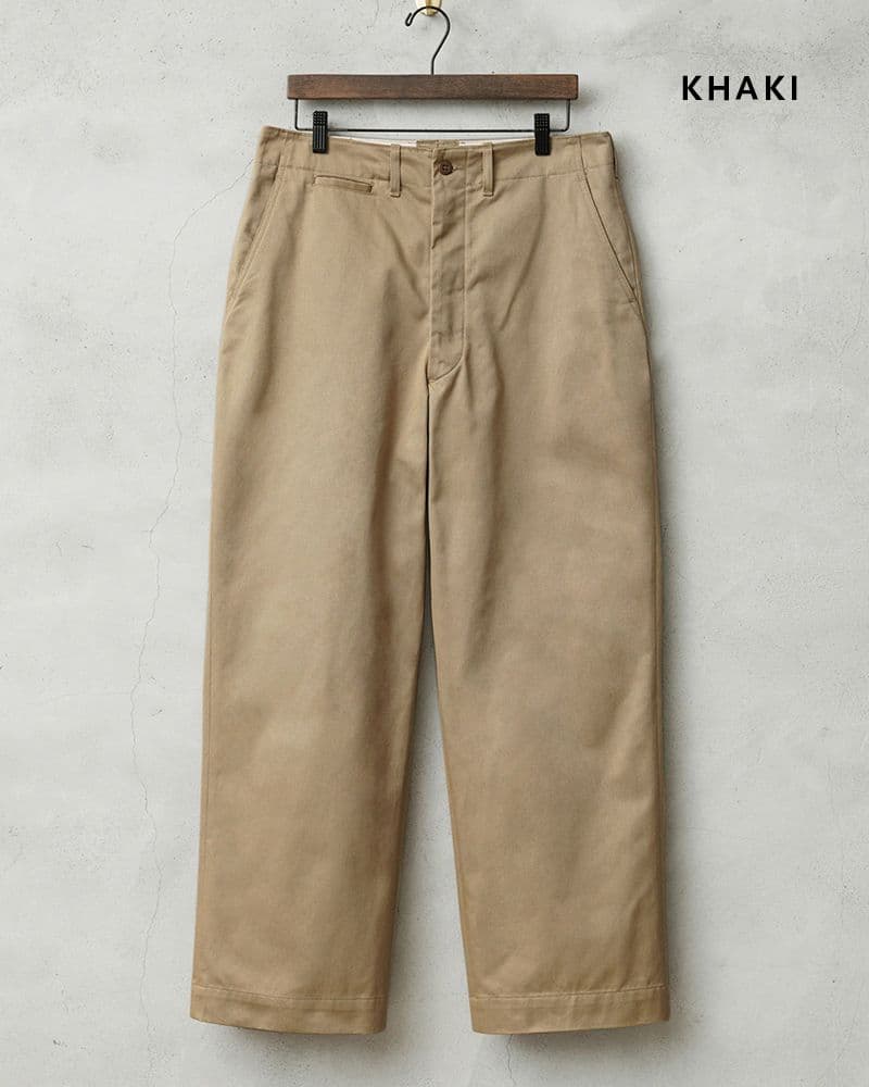 アオロン WAIPER 米軍 M45 チノ トラウザー カーキ ワイパー