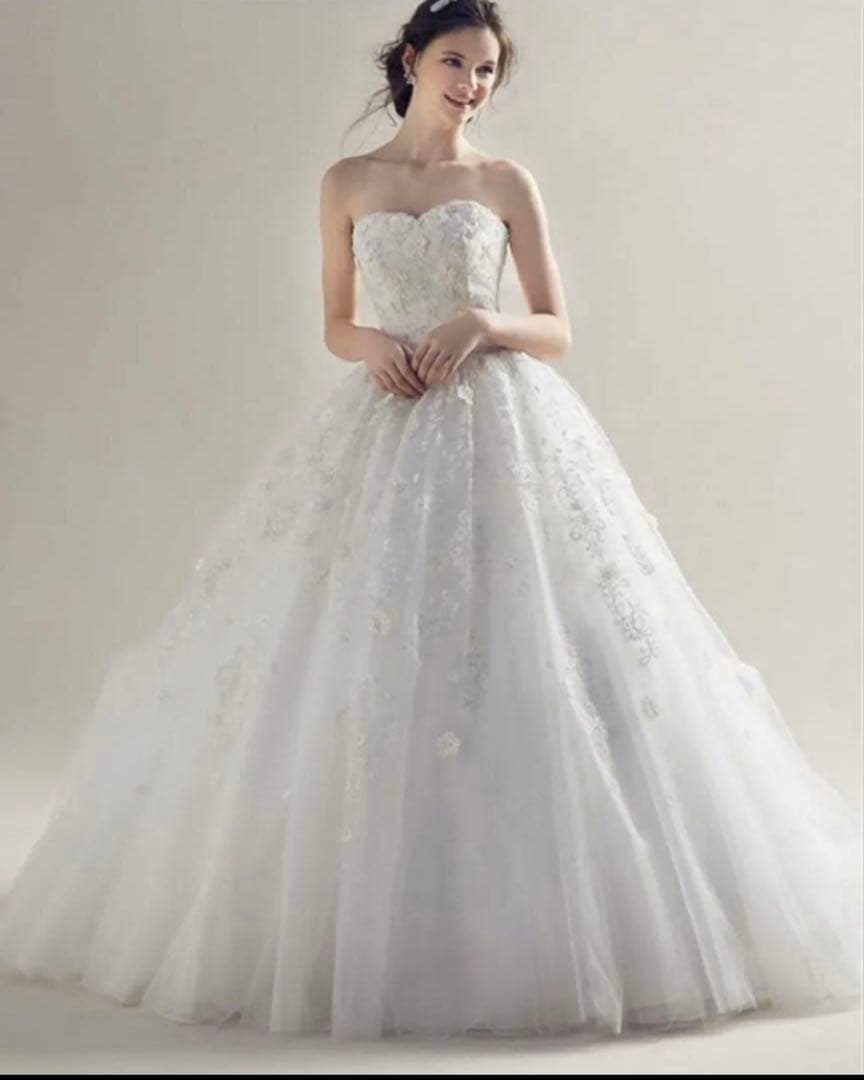 [最終お値下げ]ウェディングドレス　前撮りドレス　7〜9号　マリアローザ