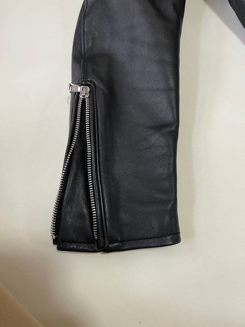 BEAUTY&YOUTH レザー シングルライダース M ブラック 羊革