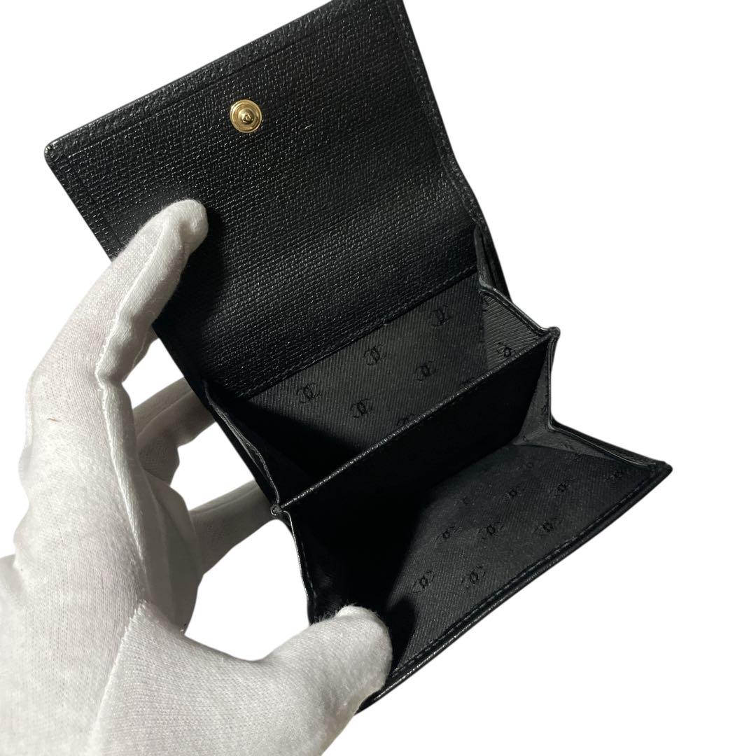 専用 CHANEL コンパクトウォレット ブラック　黒　ココボタン