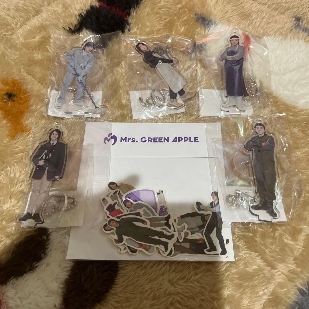 Mrs. GREEN APPLE ライラック キーホルダー ステッカーセット