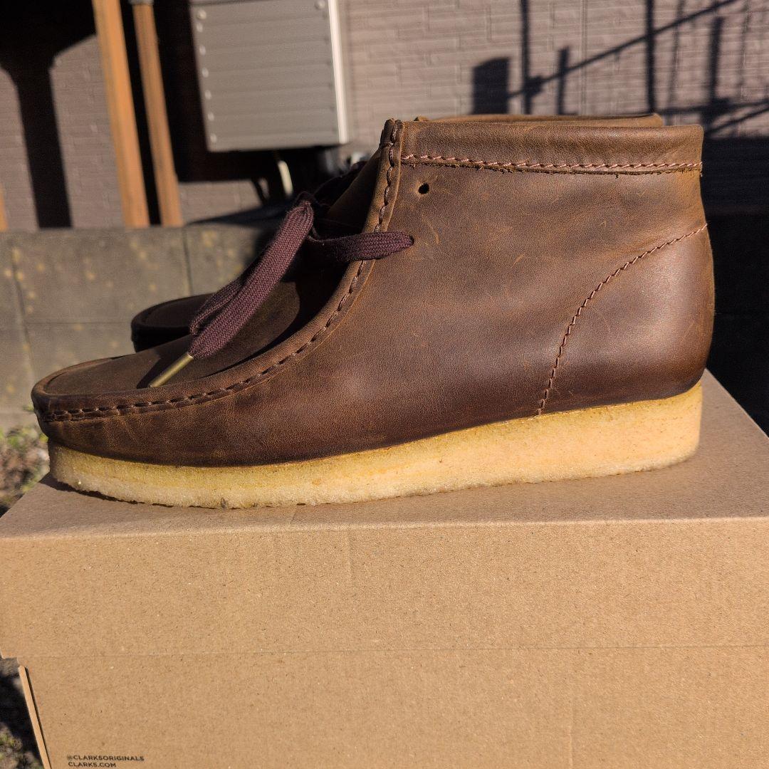 クラークス・ワラビー 　ビーズワックス　US8・　UK7 新品同様!!