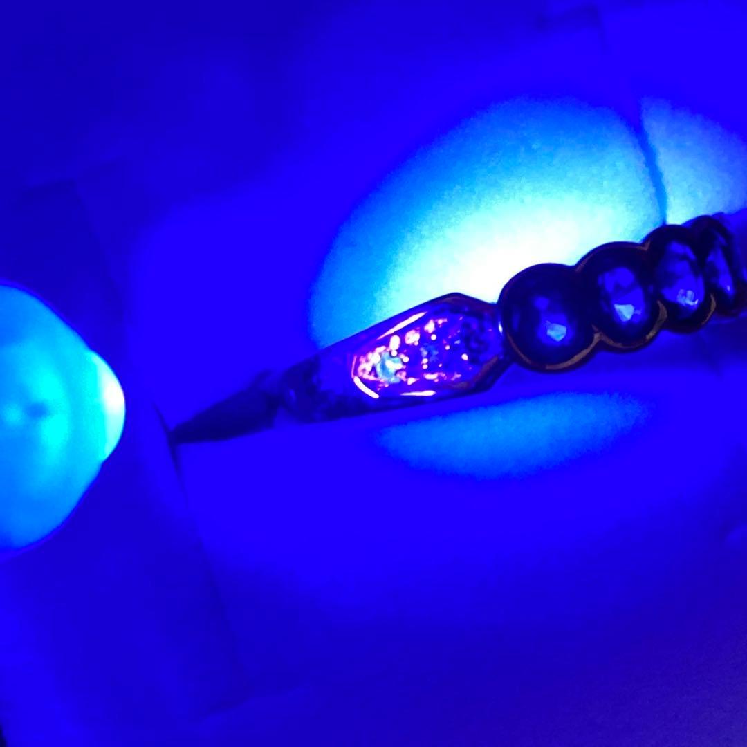 詳細不明リング　K18？ サファイア？ ダイヤモンド？