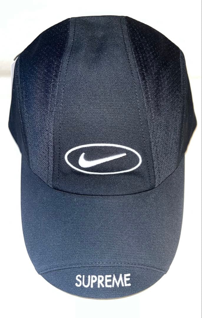 帽子 supreme NIKE running hat black