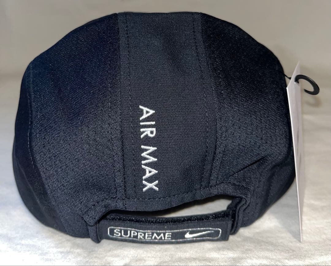 帽子 supreme NIKE running hat black
