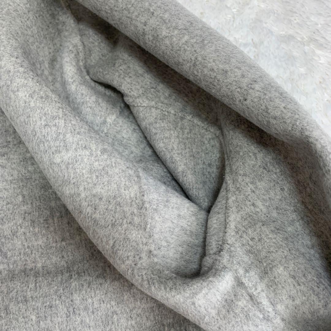 美品CALMER チェスターコート ロングコート ライトグレー サイズ1