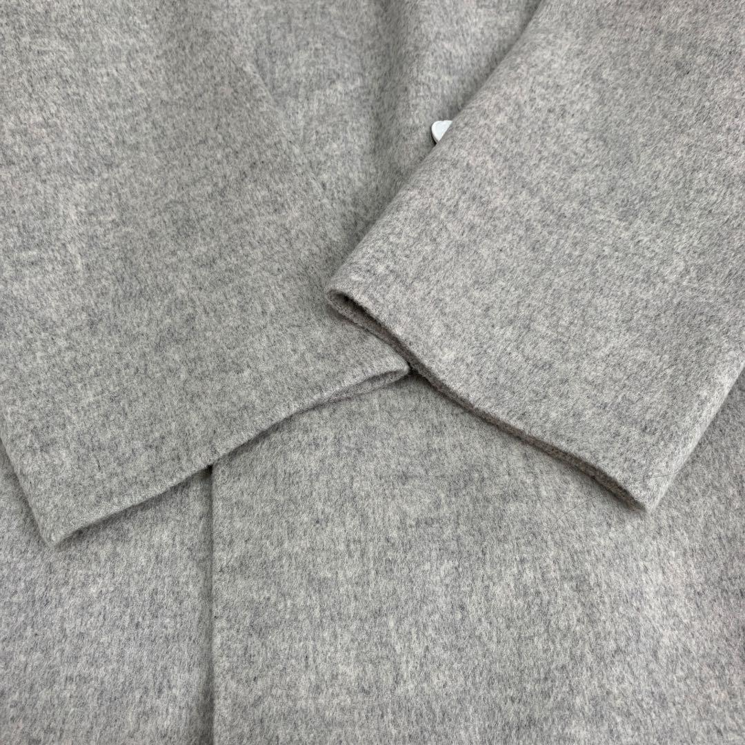 美品CALMER チェスターコート ロングコート ライトグレー サイズ1