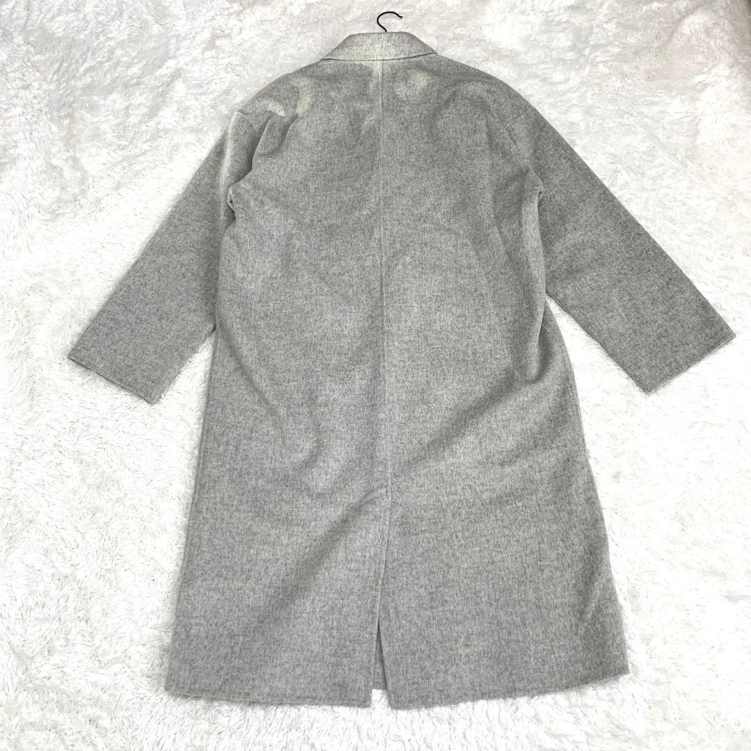美品CALMER チェスターコート ロングコート ライトグレー サイズ1