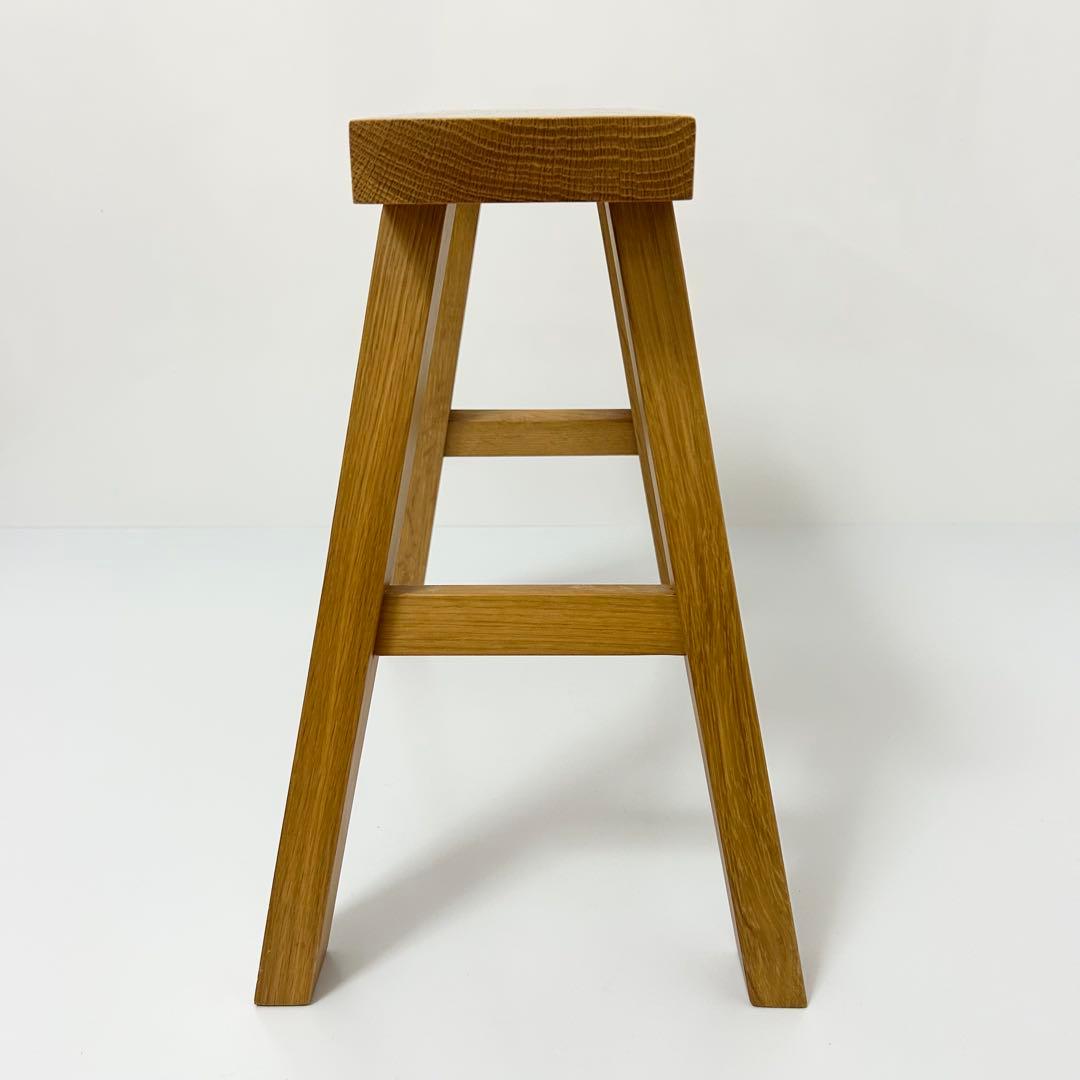 無印良品 MUJI ベンチ オーク材 小 廃盤品 スツール ①
