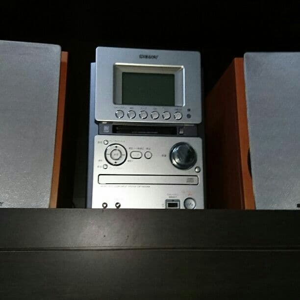 SONY,CD,MDカセット付、ミニコンポ