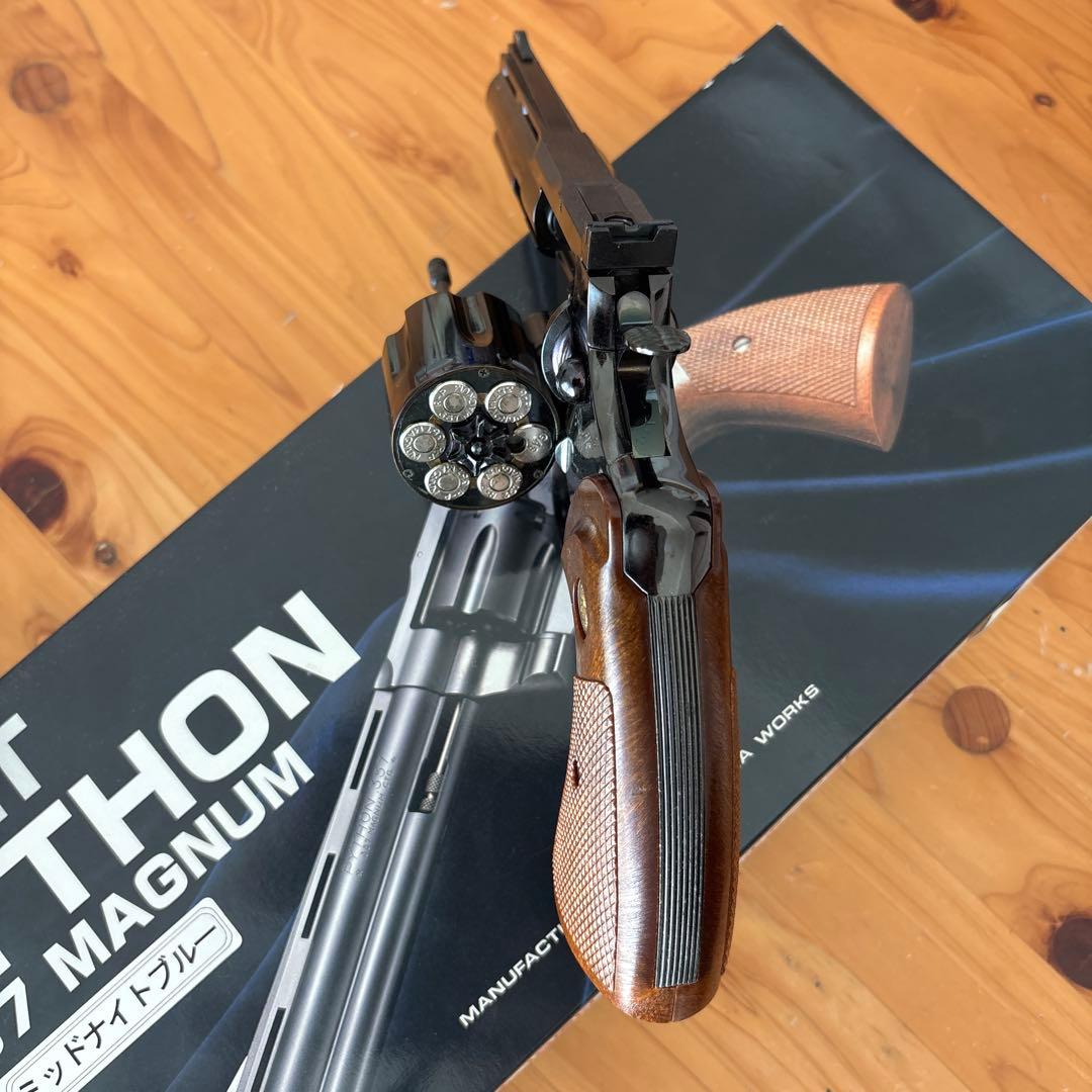 タナカ コルト パイソン .357マグナム ガスガン　ミッドナイトブルー
