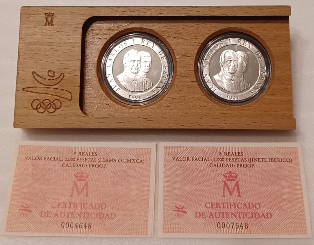 銀価格高騰中！バルセロナの記念銀貨2点『騎士』と『聖火』