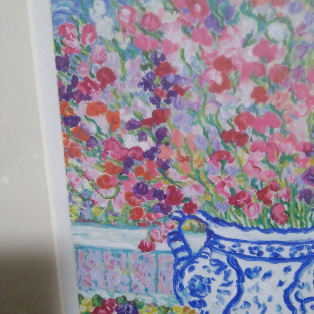 レスリーセイヤー　シルクスクリーン　フラワーファンタジー