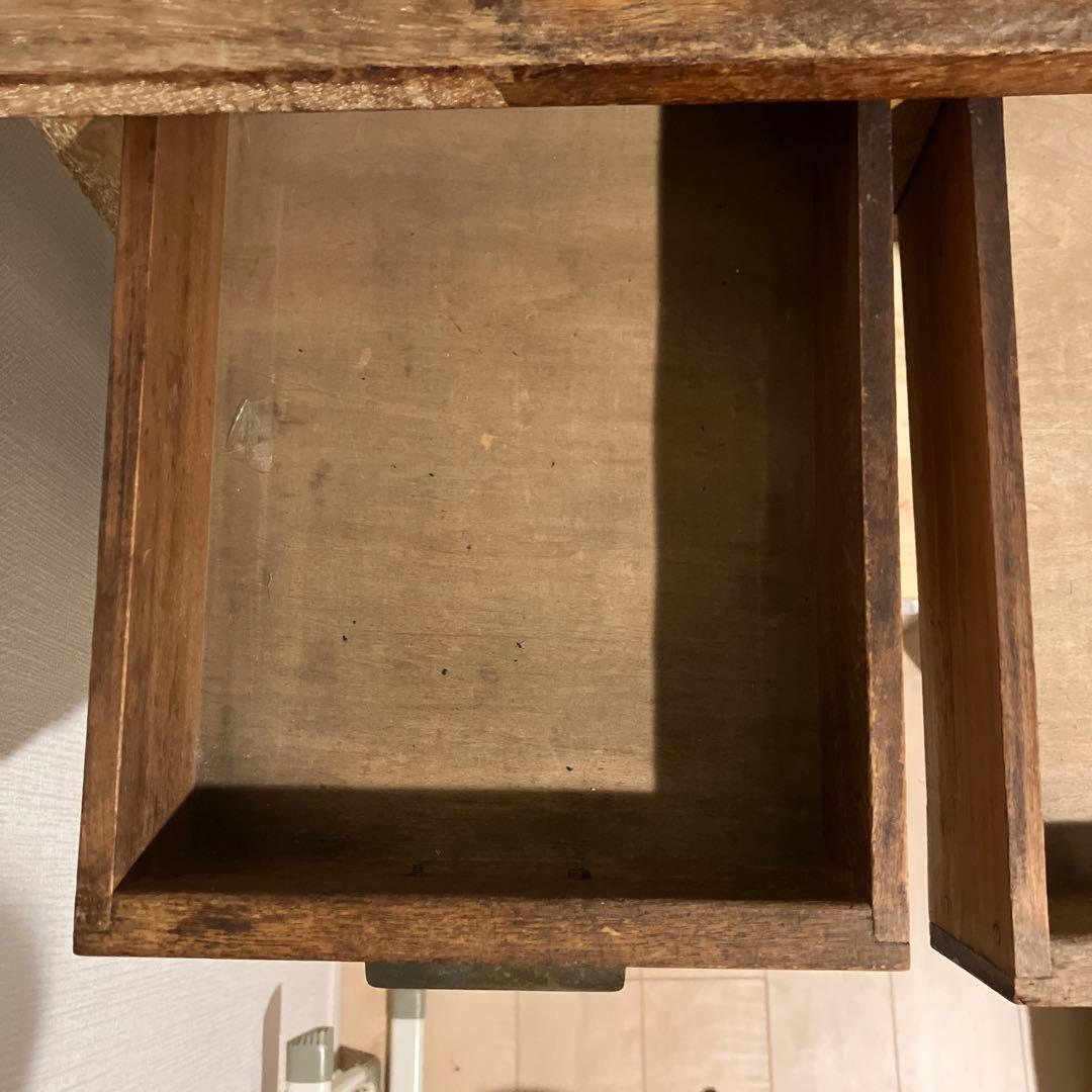 年明けセール！木製机デスク　アンティーク　ヴィンテージ　昭和レトロ