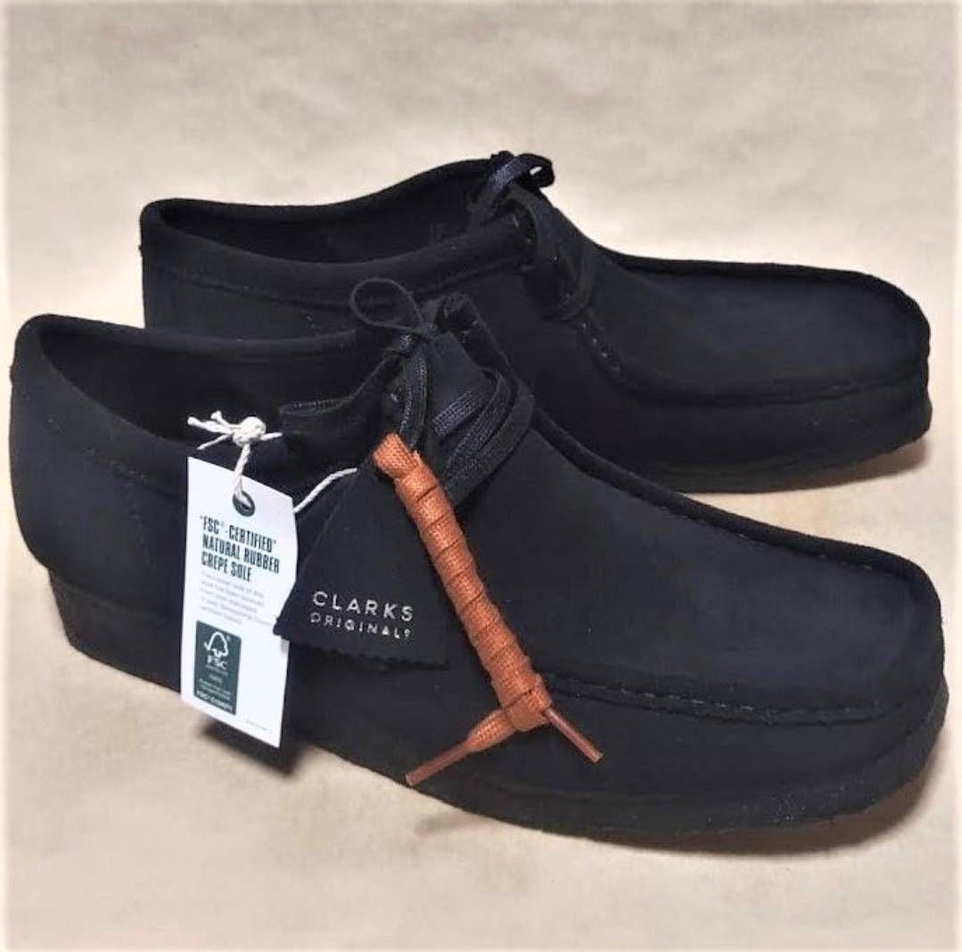 Clarks ブラック Wallabee 25cm クラークス ワラビー 黒