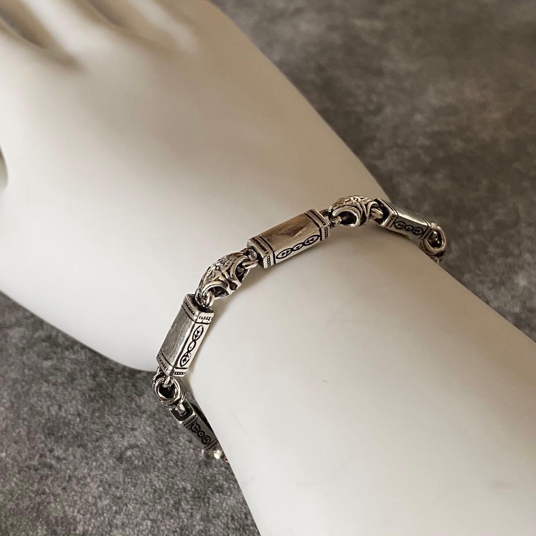 メキシカンジュエリー シルバー925 オニキス調 ブレスレット ブラック2way