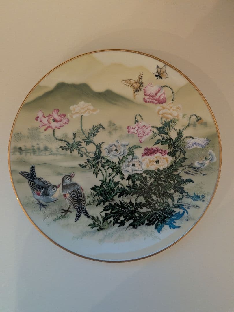 フランクリンポーセリン 花鳥節氣圖 限定プレート 1981年製 ヴィンテージ5枚