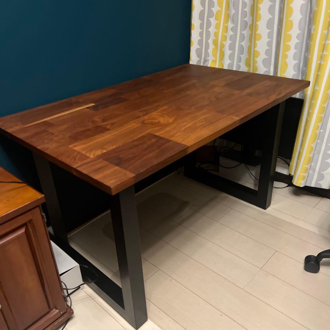 美品☆マスターウォール　ウォールナット　モザイク　ダイニングテーブル