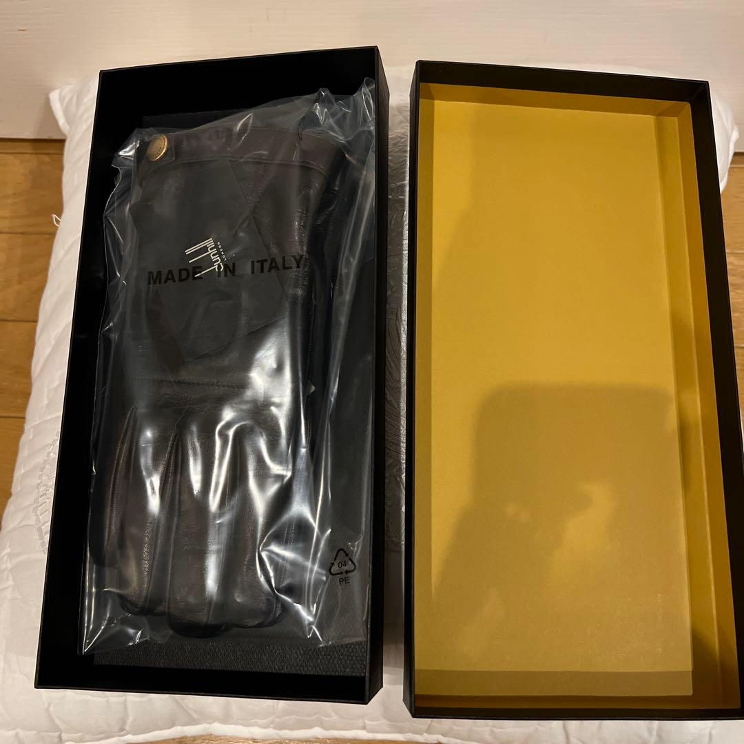 未使用　dunhill 超高級レザー手袋 Made in Italy 9.5