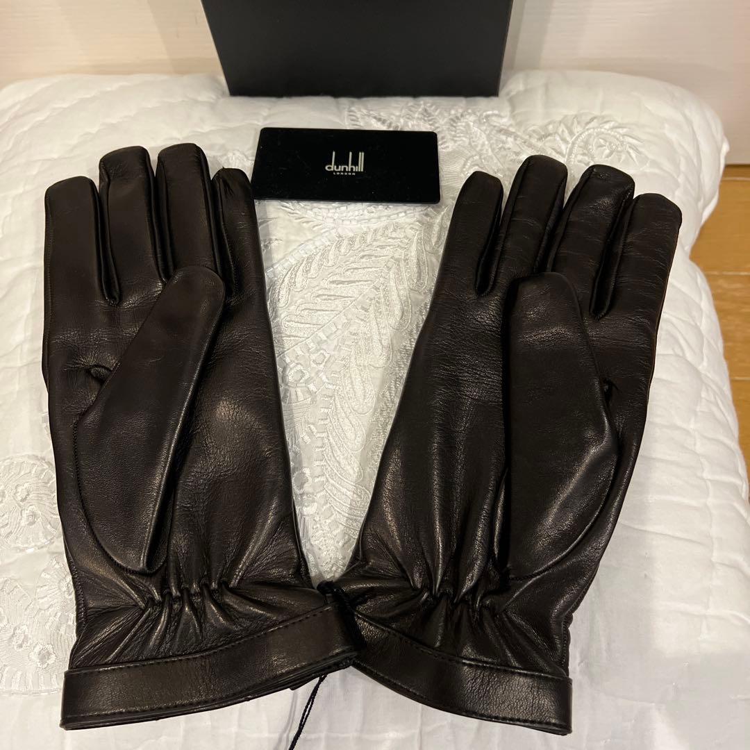未使用　dunhill 超高級レザー手袋 Made in Italy 9.5