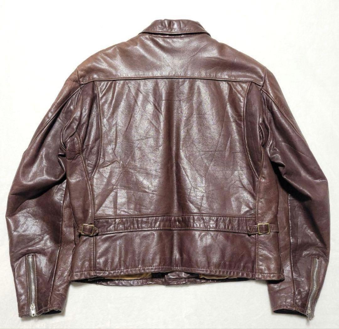 Schott（ショット）ライダースジャケット レザー ボアライナー ブラウン