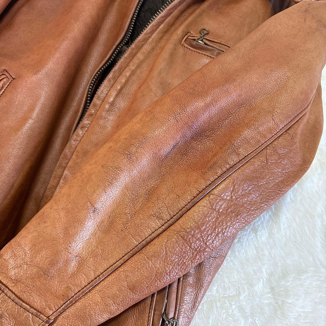 【米国製】Schott レザー ライダースジャケット 40ライナー付 本革