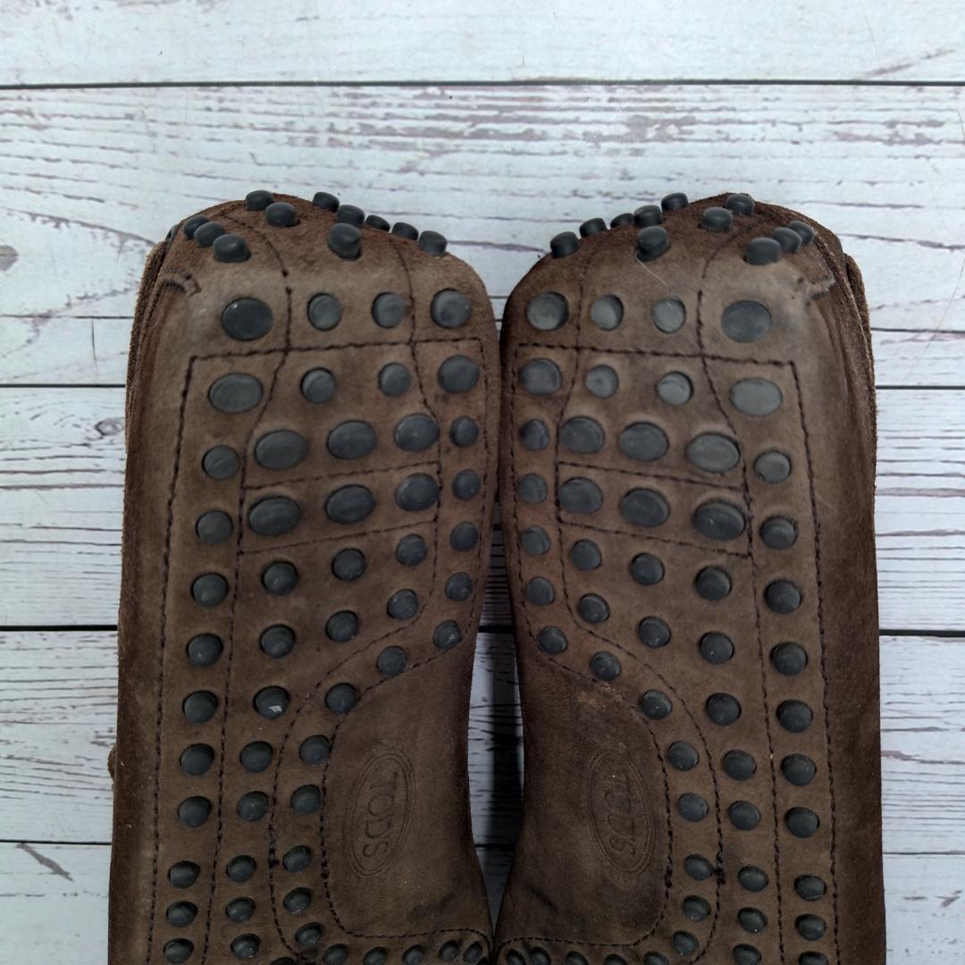 TOD'S　トッズ　28　スリップオン　ドライビングシューズ　スエード　モカシン