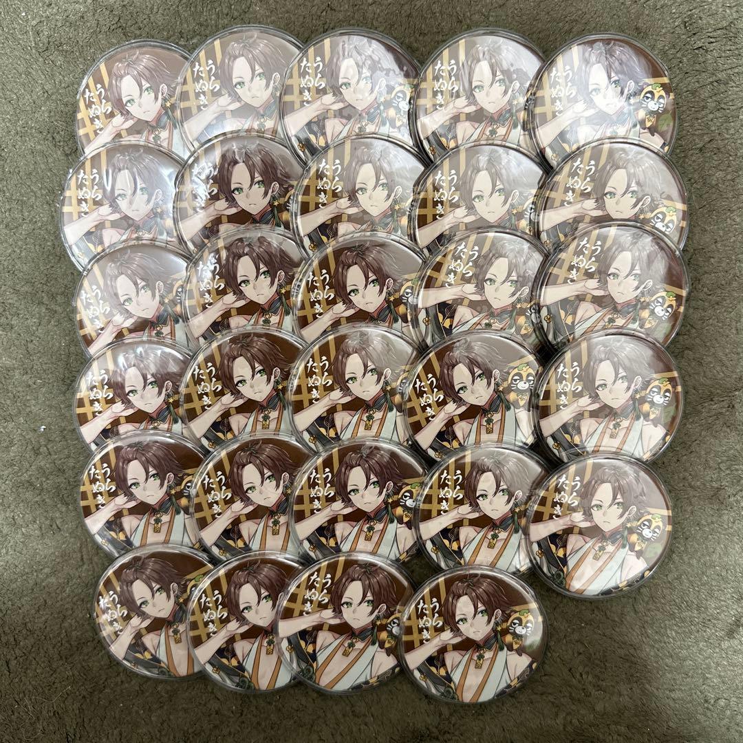 浦島坂田船 うらたぬき 缶バッジ 缶バ 花や花