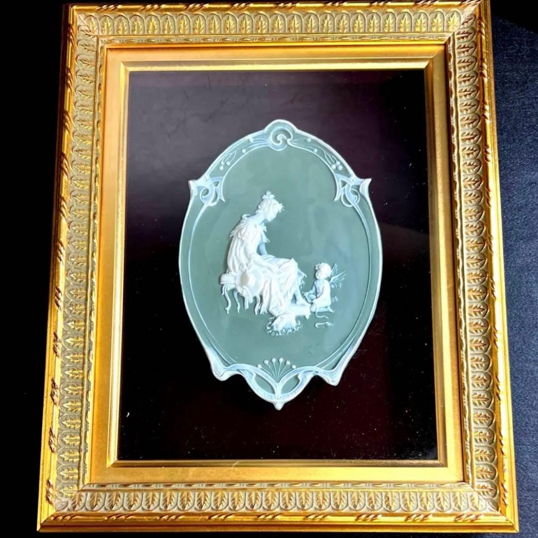 英国　パテ・シュール・パテ　女神、天使文額　東Y7-1218☆1Fトトサ