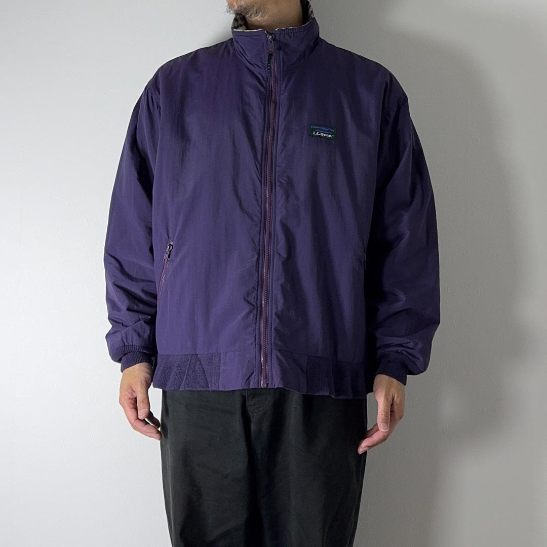 90s L.L.Bean ウォームアップジャケット 裏ノルディック柄 古着