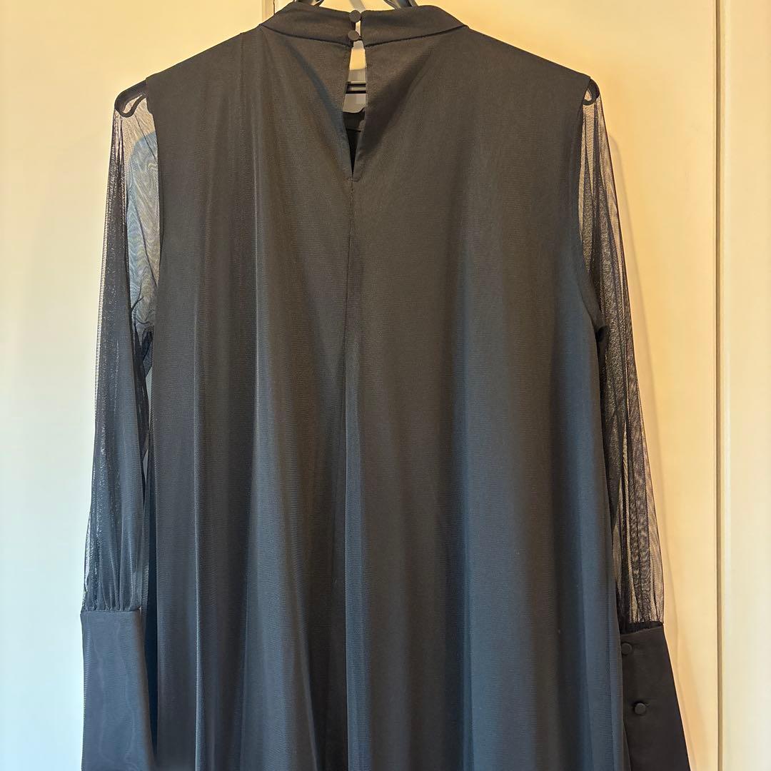 【オケージョン】CAPRICIEUX LE'MAGEチュールハイネックワンピース