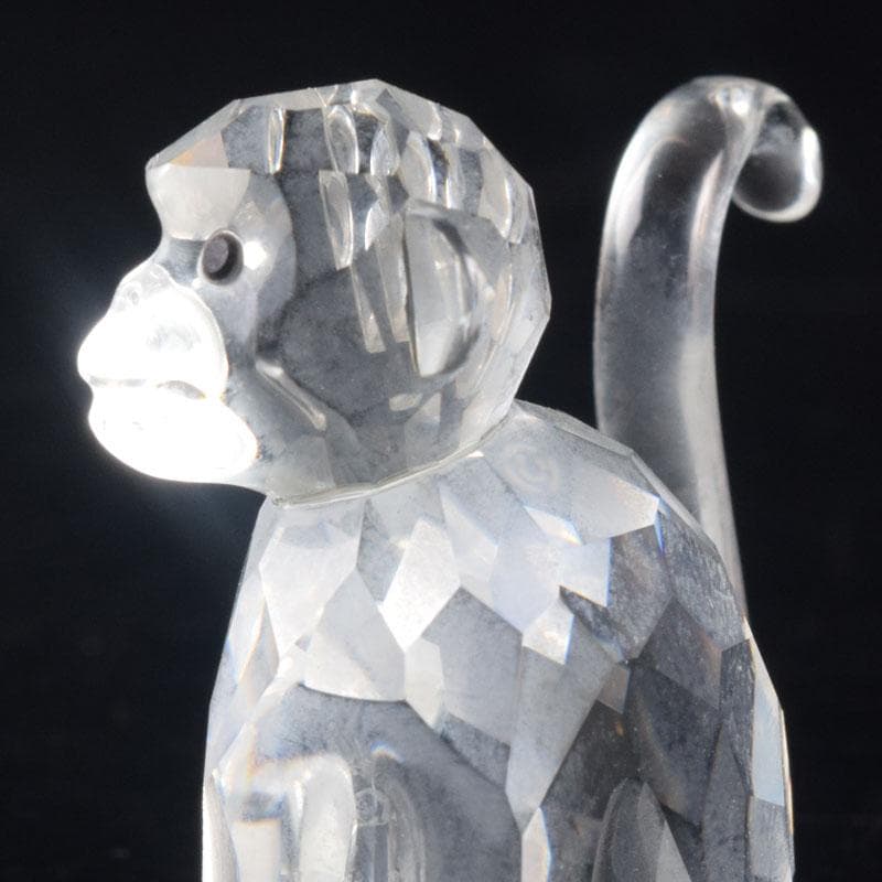 SWAROVSKI　スワロフスキー　クリスタルガラス　猿　箱付　2点　V8375