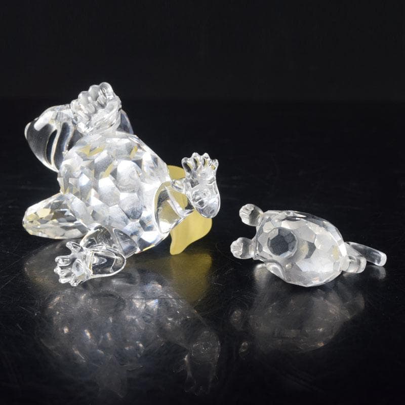 SWAROVSKI　スワロフスキー　クリスタルガラス　猿　箱付　2点　V8375