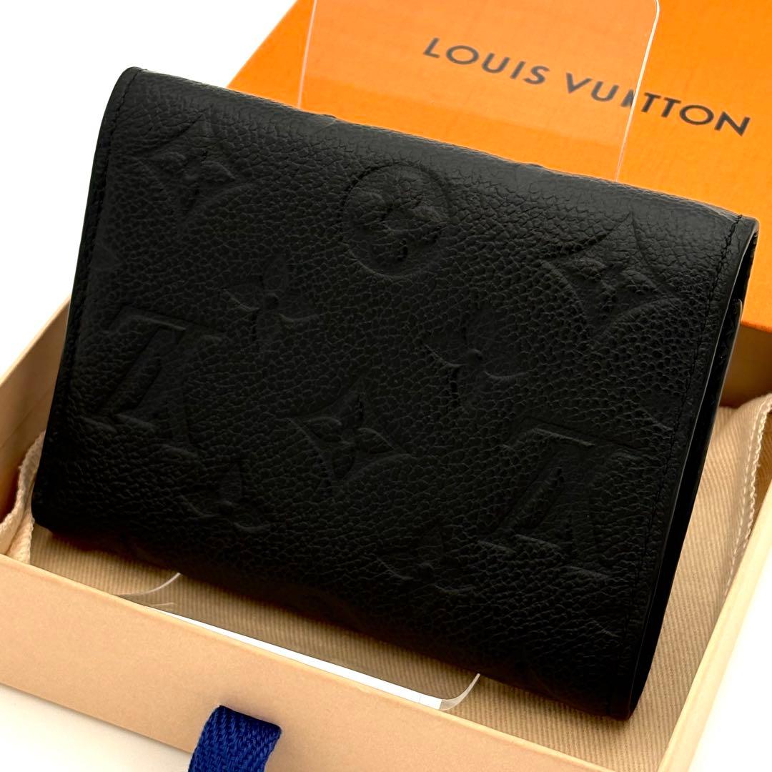 ルイヴィトン 折財布 モノグラム アンプラント ヴィクトリーヌ 黒 2275