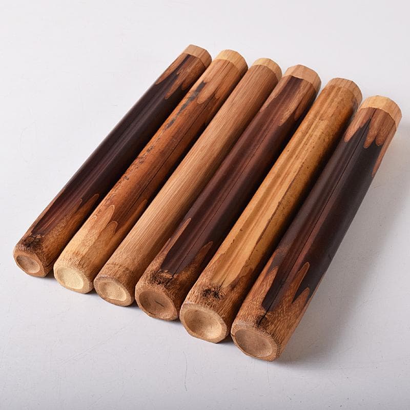 茶道具　宗公作　茶杓　銘「鶯笛」「花衣」など　六点　共筒共箱　V　R8456