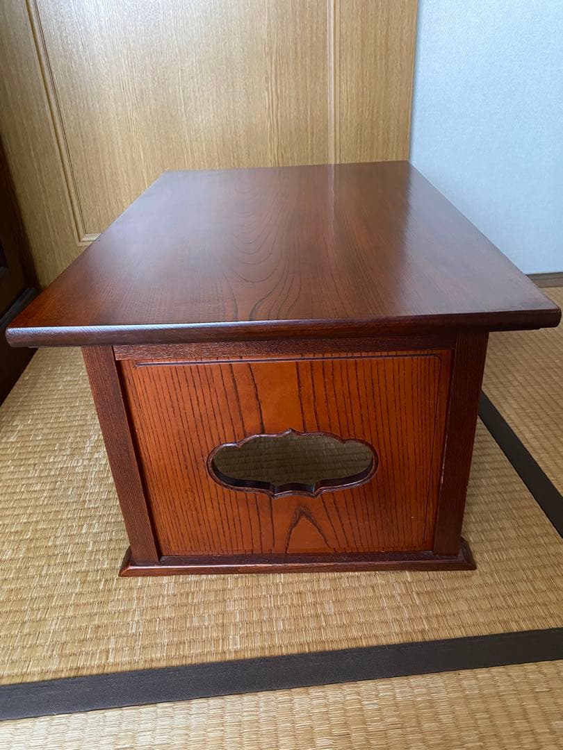 アンティーク家具 木製和風座卓　長方形　ダークブラウン